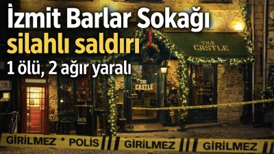 İzmit Barlar Sokağı'nda silahlı saldırı gerçekleşti. Araçtan açılan ateş sonucu