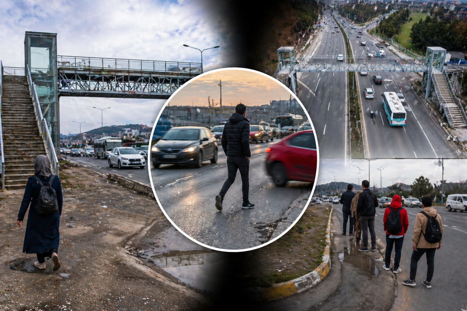 Başiskele, İzmit ve Kandıra yolu üzerindeki yaya üst geçitleri tartışma