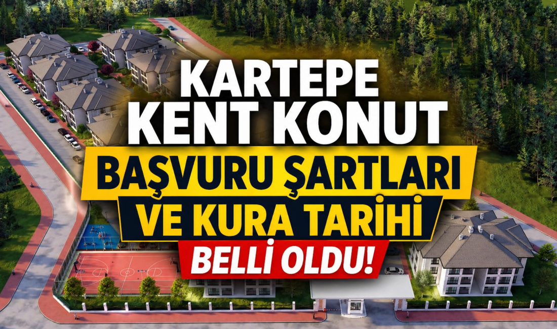 Kartepe Kent Konut Evleri için başvuru takvimi açıklandı. 144 dairelik