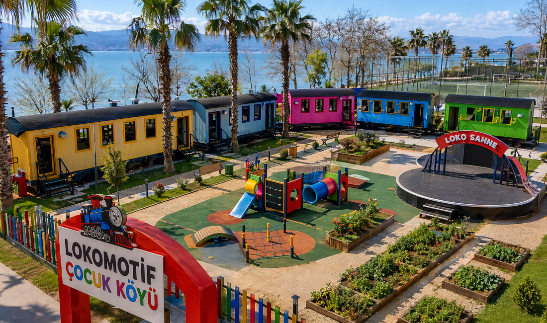 Kocaeli Büyükşehir Belediyesi’nin çocuklara yönelik hayata geçirdiği Lokomotif Çocuk Köyü