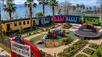 Kocaeli Büyükşehir Belediyesi’nin çocuklara yönelik hayata geçirdiği Lokomotif Çocuk Köyü