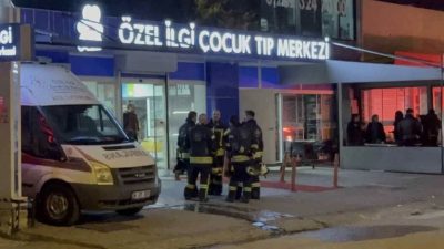 Kocaeli İzmit Özel İlgi Çocuk Tıp Merkezi'nde çıkan yangın paniğe