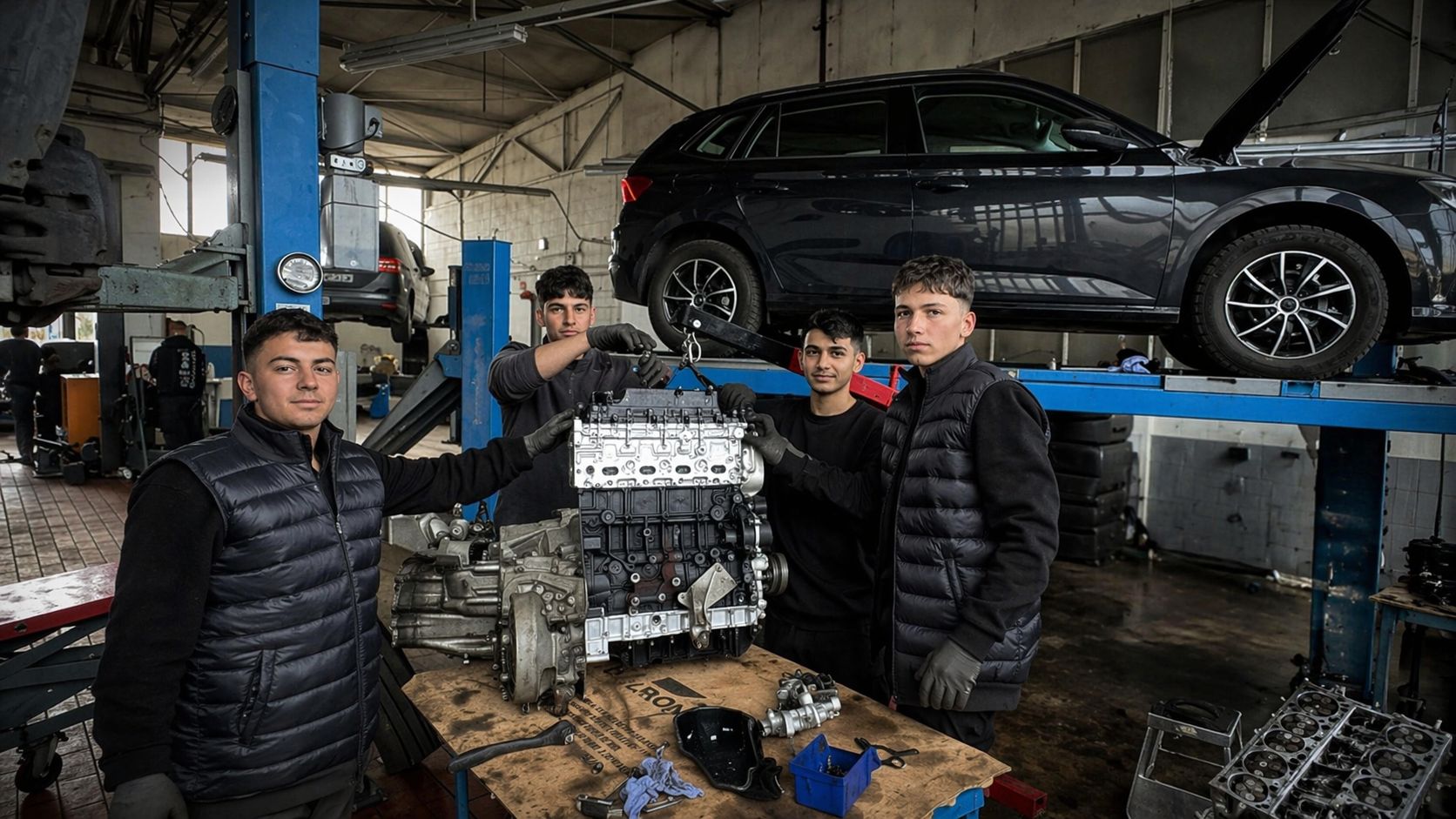 Kocaeli’nin Körfez ilçesindeki Körfez Çamlıtepe Meslek Eğitim Okulu öğrencileri, Erasmus