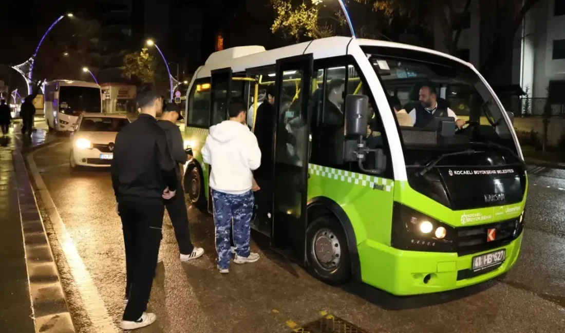 Kocaeli’de şubat ayında başlatılan gece otobüsü seferleri vatandaşlardan tam not