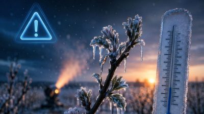 Meteorolojik değerlendirmelere göre Kocaeli’de zirai don riski 10 Nisan gecesi