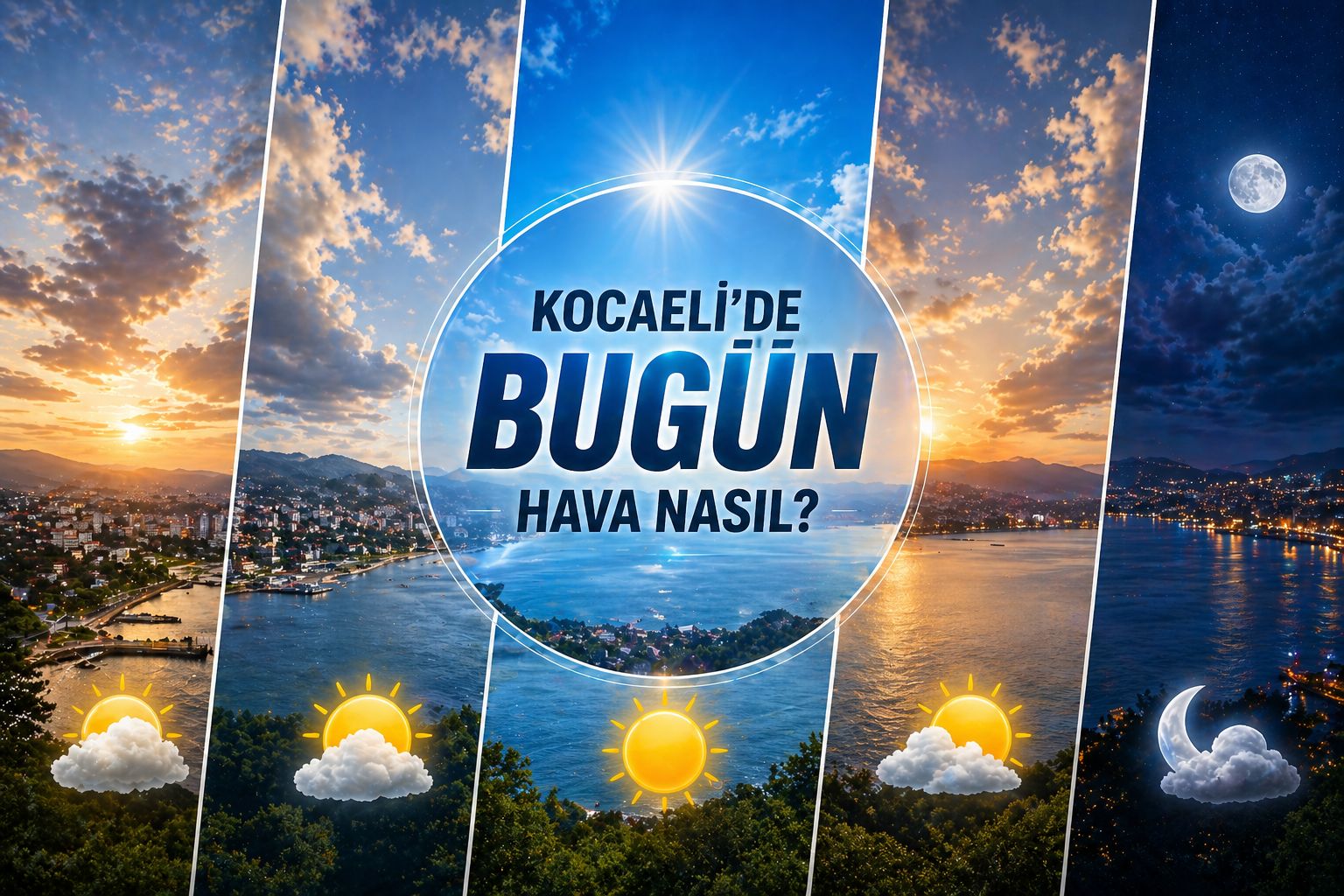 Kocaeli’de bugün hava sabah saatlerinde parçalı bulutlu, öğleden sonra ise