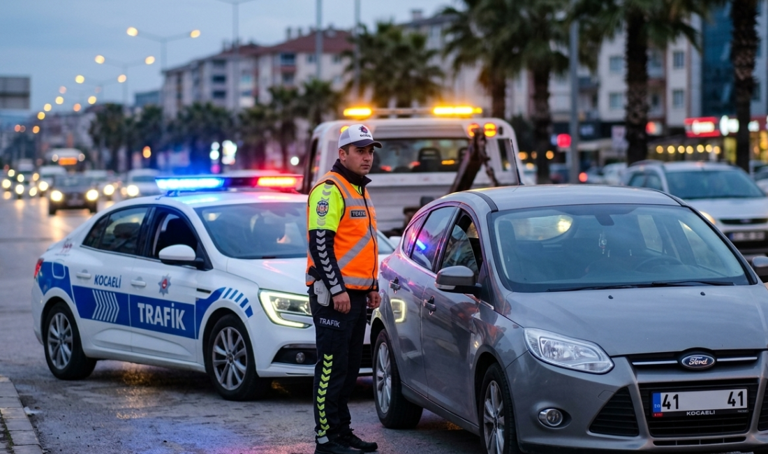 Kocaeli İl Emniyet Müdürlüğü ekipleri, korsan taşımacılık yaptığı tespit edilen