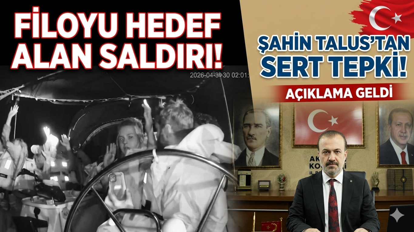 AK Parti Kocaeli İl Başkanı Şahin Talus, Gazze’ye yardım götüren