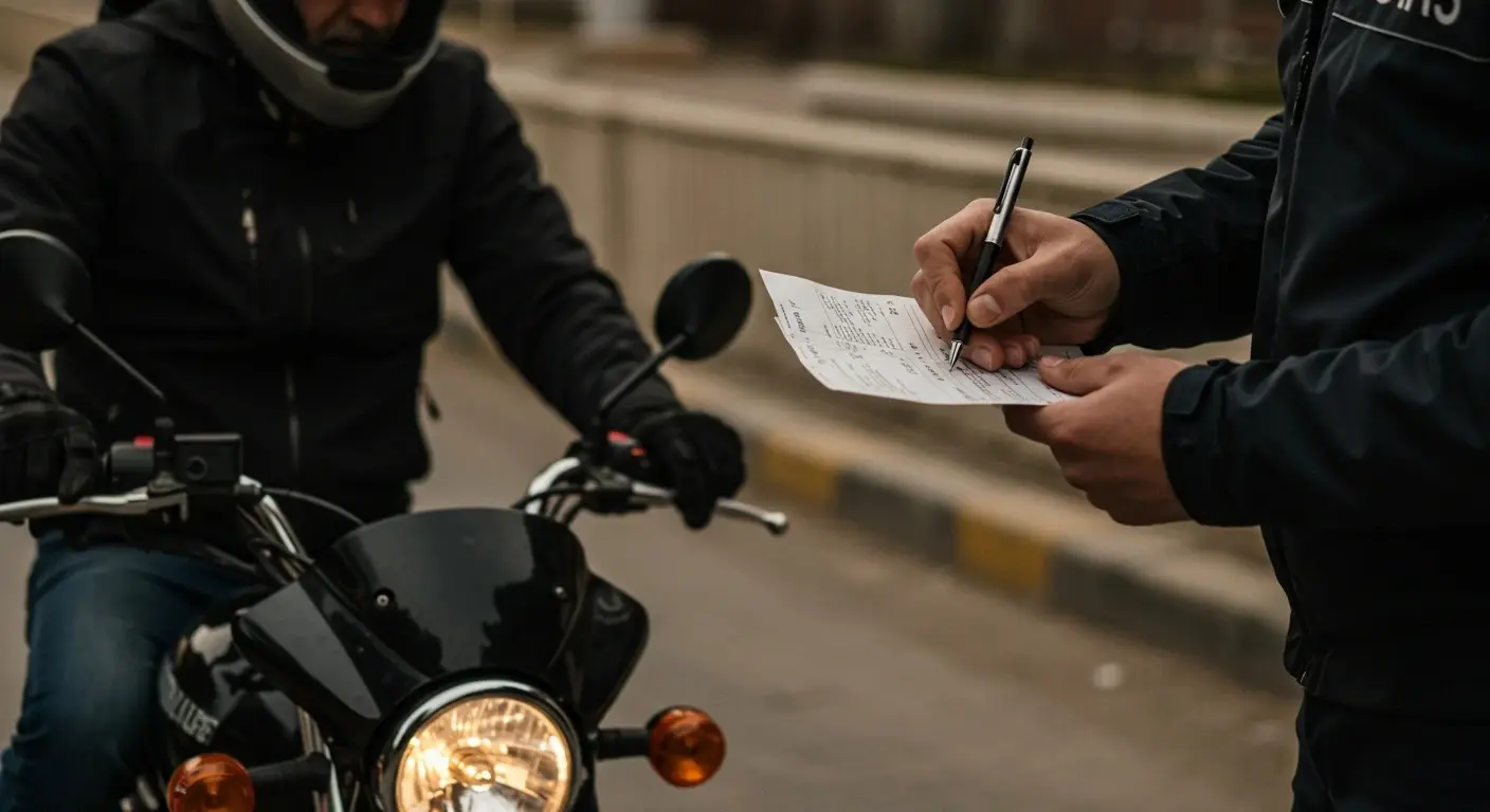 Kocaeli İzmit’te trafikte akrobatik hareketler yapan motosiklet sürücüsüne 175 bin