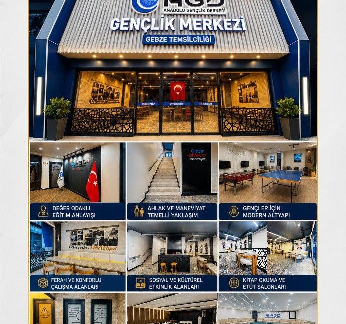 Anadolu Gençlik Derneği (AGD) Gebze Temsilciliği, yeni hizmet binasını görkemli