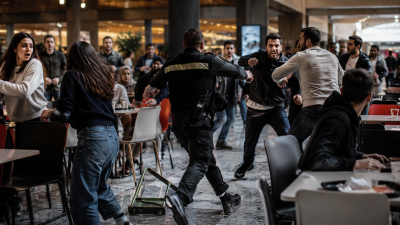 İzmit’teki bir alışveriş merkezinin yemek katında iki grup arasında çıkan