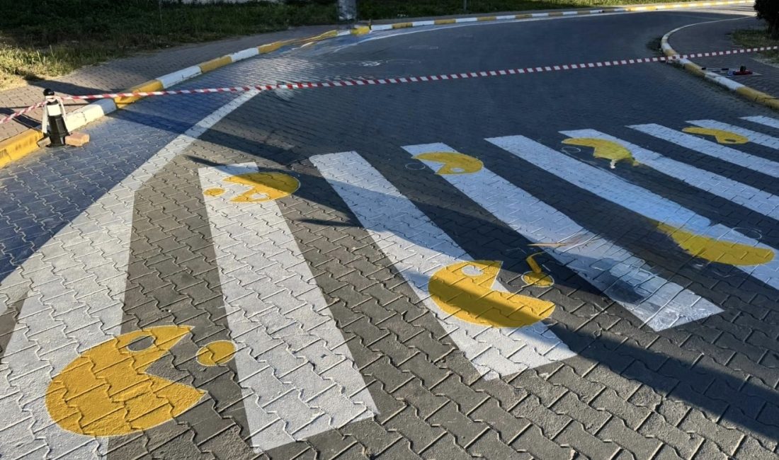 Gebze Teknik Üniversitesi kampüsünde yaya güvenliğini artırmak amacıyla hayata geçirilen