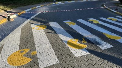 Gebze Teknik Üniversitesi kampüsünde yaya güvenliğini artırmak amacıyla hayata geçirilen