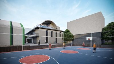 Körfez Çamlıtepe Spor Kompleksi’nde çalışmalar yüzde 71 seviyesine ulaştı. Dev