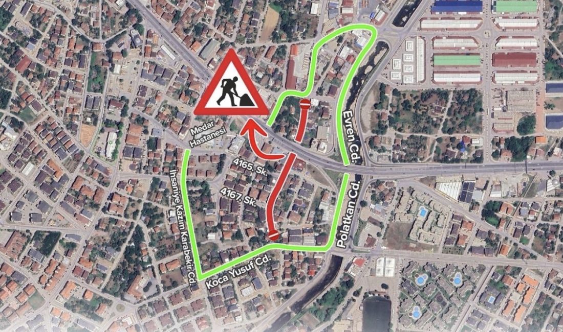 Gölcük Koca Yusuf Caddesi, üstyapı çalışmaları nedeniyle 11 Mayıs sabahına