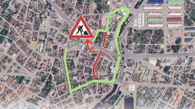 Gölcük Koca Yusuf Caddesi, üstyapı çalışmaları nedeniyle 11 Mayıs sabahına