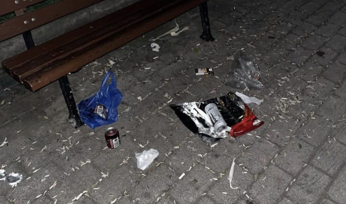 Bayram günü Körfez Tütünçiftlik sahilinden gelen görüntüler vatandaşları çileden çıkardı.