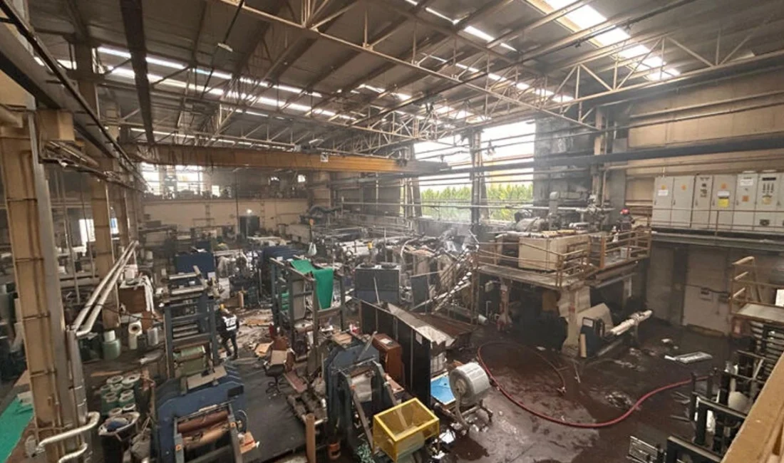 Sakarya Hendek'te bulunan Ziligen konveyör bant fabrikasındaki patlamada ağır yaralanan