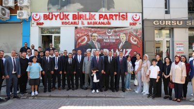 Büyük Birlik Partisi Kocaeli teşkilatları, Kurban Bayramı'nı il binasında düzenlenen