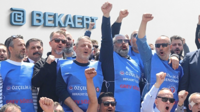İzmit ve Kartepe’de 28 gündür devam eden Bekaert grevi, Özçelik-İş