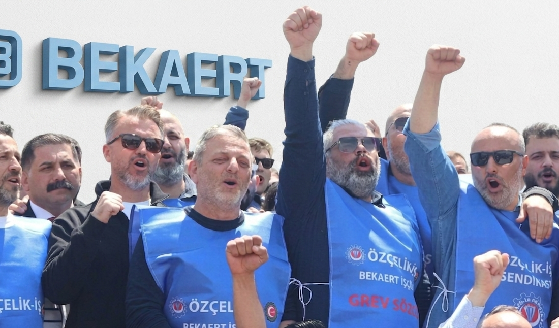 İzmit ve Kartepe’de 28 gündür devam eden Bekaert grevi, Özçelik-İş