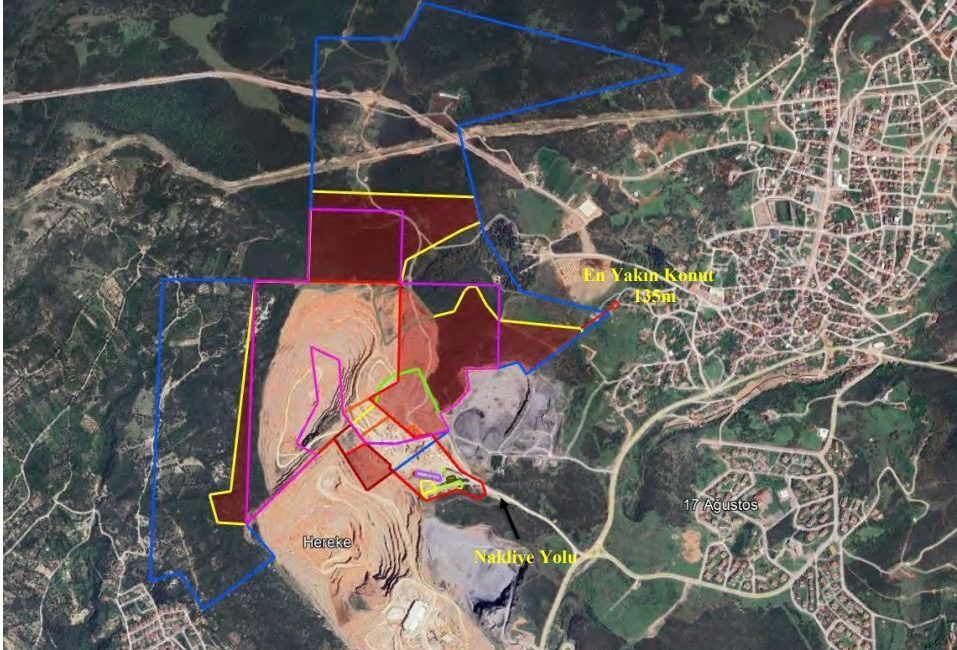 Kocaeli Körfez Yukarı Hereke’de taş ocağının kapasitesini iki katına çıkarma