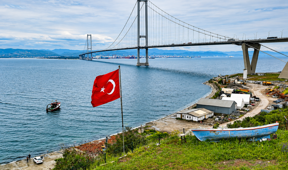 Kocaeli Dilovası’nda Osmangazi Köprüsü manzaralı Diliskelesi Sahil İkinci Etap Projesi