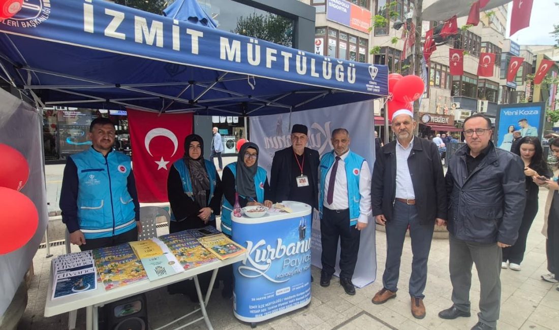 İzmit Yürüyüş Yolu’nda Türkiye Diyanet Vakfı kurban vekalet bağış standı
