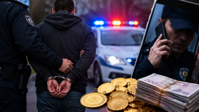 Kocaeli’nin Gölcük ilçesinde kendisini polis olarak tanıtarak bir vatandaşı yüz