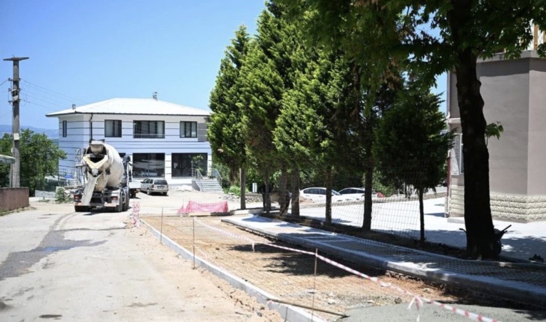 Kartepe Belediyesi tarafından Nusretiye Mahallesi’nde hayata geçirilen Meydan Projesi’nde çalışmalar