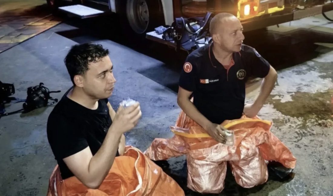 Başiskele’de bulunan Kocaeli Serbest Bölgesi’nde Norveç bandıralı bir yük gemisinde