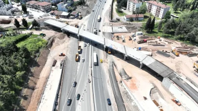 Kocaeli Büyükşehir Belediyesi’nin D-130 Karayolu trafiğini rahatlatacak Başiskele Kavşağı Koridor
