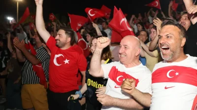 Kocaeli'nin Darıca ilçesinde, A Milli Futbol Takımı'nın Dünya Kupası yolculuğundaki