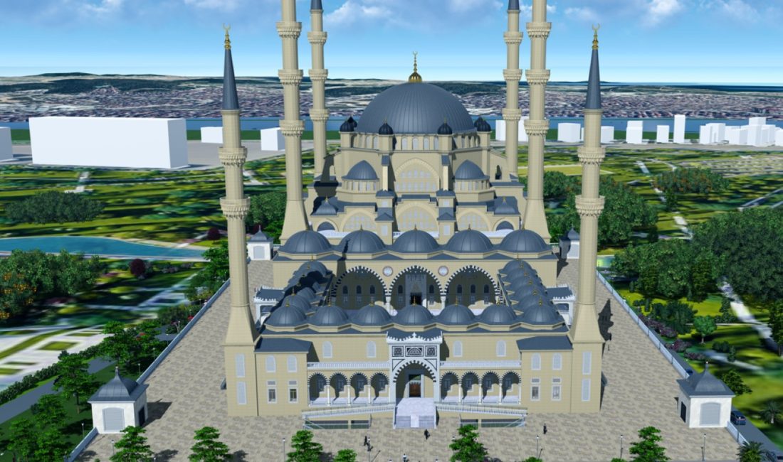 Kocaeli Büyükşehir Belediyesi, Gebze Millet Bahçesi'nde 10 bin kişilik cami