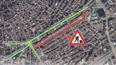Kocaeli Büyükşehir Belediyesi, Gebze’de üstyapı çalışmaları nedeniyle Şehit Numan Dede