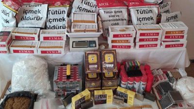 Kocaeli İl Jandarma Komutanlığı ekiplerinin Gebze’de düzenlediği operasyonda piyasa değeri
