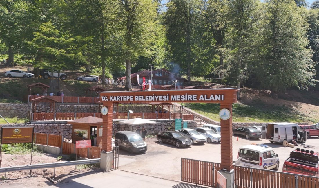 Kartepe Belediyesi'nin ücretsiz hizmete sunduğu Mesire Alanı, yaz aylarında da