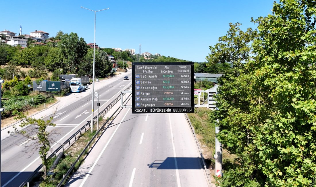 -Kocaeli Büyükşehir Belediyesi'nin geliştirdiği KVKK uyumlu Plaj Bilgilendirme Sistemi ile