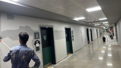 Süper Lig öncesi Turka Kocaeli Stadyumu'nda yenileme çalışmaları sürüyor. Loca