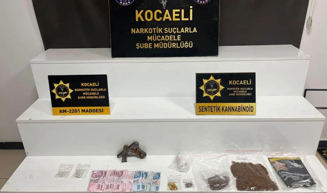 Kocaeli’de polis ekiplerinin uyuşturucu madde kullanımı ve ticaretine yönelik düzenlediği
