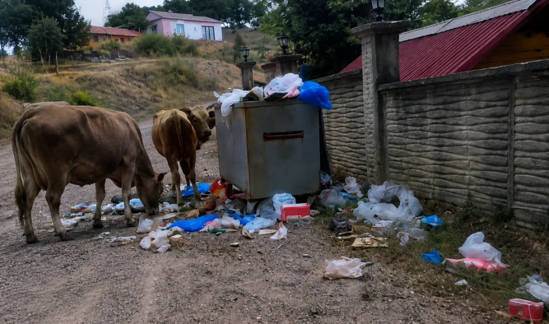 Kocaeli’nin Körfez ilçesine bağlı Elmacık Köyü’nde günlerdir toplanmadığı öne sürülen