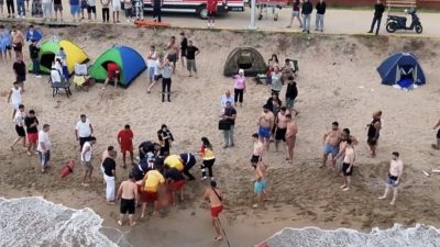 Kocaeli’nin Kandıra ilçesinde Kumcağız Sahili’nde denize girdikten sonra kaybolan 26