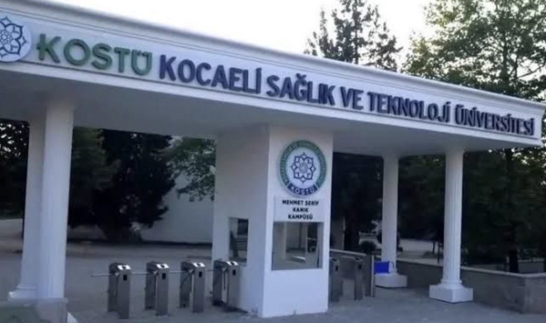 Kocaeli Sağlık ve Teknoloji Üniversitesi (KOSTÜ), sözleşmeli statüde tam zamanlı
