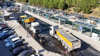 Alikahya Stadyum Tramvay Hattı Projesi’nde raylı sistem çalışmaları sürerken, Kocaeli