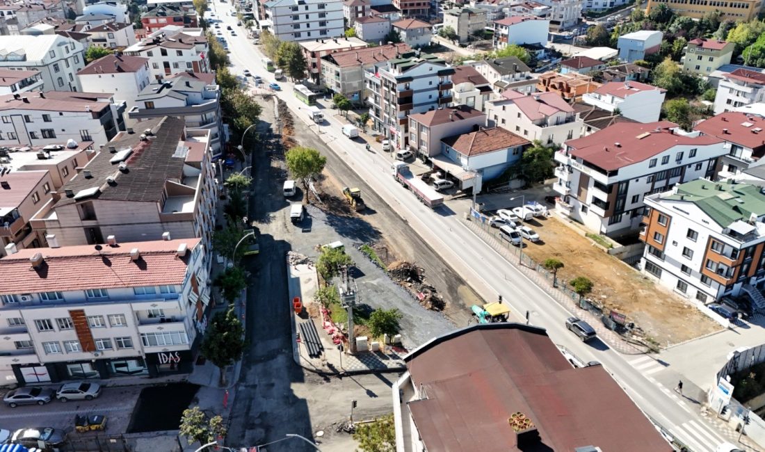 Kocaeli Büyükşehir Belediyesi, Darıca’da Tuzla Caddesi ile Aşıroğlu Caddesi’nin kesişimindeki