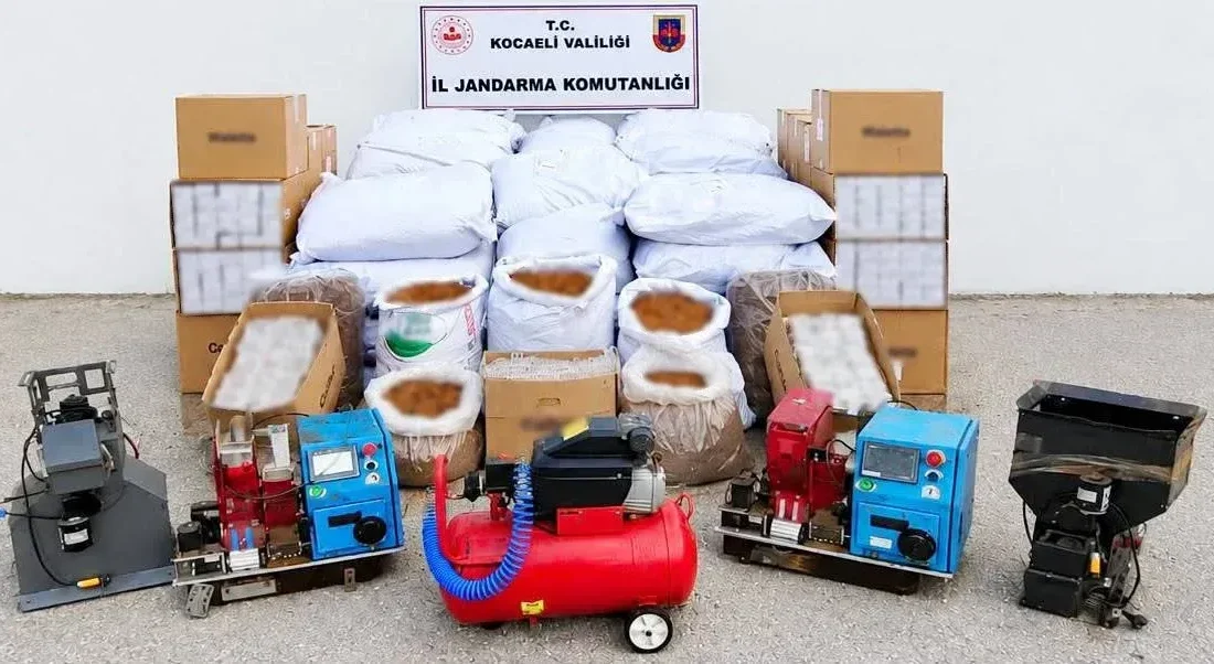 Kocaeli’nin Körfez ilçesinde jandarma ekiplerince düzenlenen operasyonda piyasa değeri yaklaşık