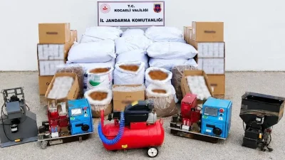 Kocaeli’nin Körfez ilçesinde jandarma ekiplerince düzenlenen operasyonda piyasa değeri yaklaşık