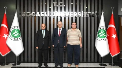 Kocaelispor Başkanı Recep Durul, Kocaeli Üniversitesi Rektörü Prof. Dr. Nuh